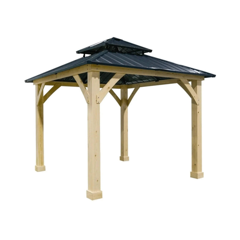 [10X10FT] Alora Premium Outdoor Patio Hardtop Gazebo With Double Steel Roof (SAK01291) by SAKSBY WHOLESALE