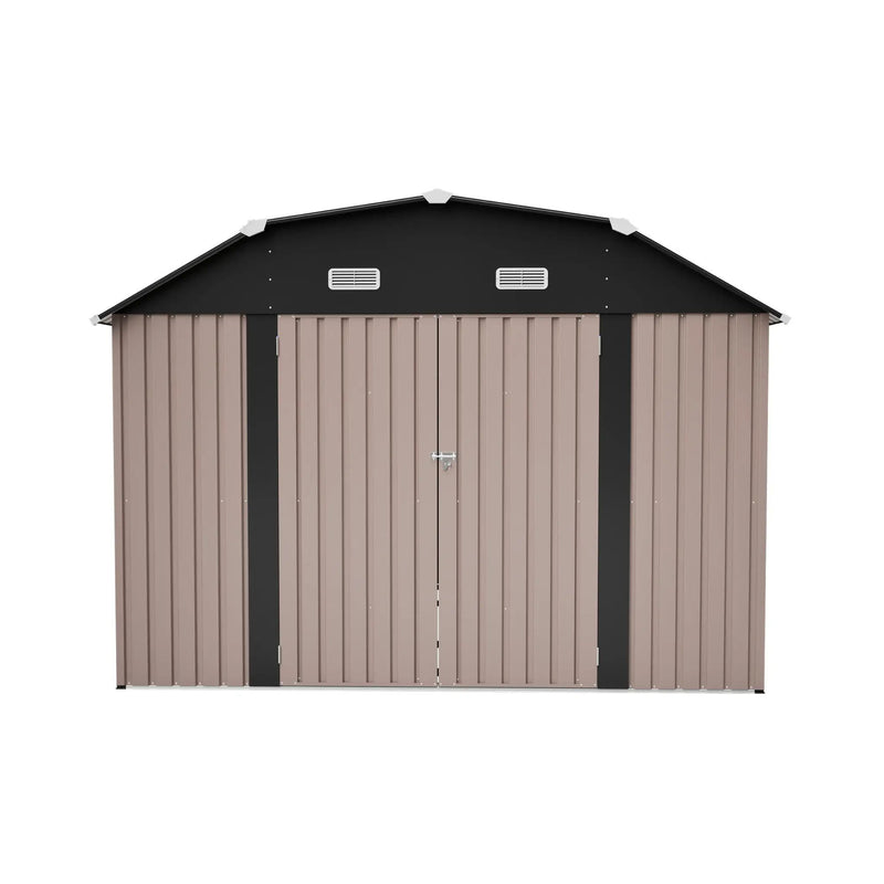 [10X12FT] Alora Heavy-Duty Outdoor Metal Storage Shed With Floor (SAK91820) by SAKSBY WHOLESALE