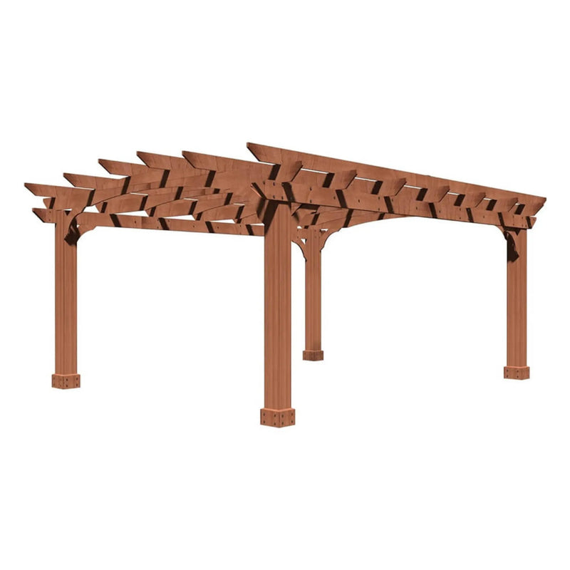 [10X12FT] Alora Premium Outdoor All-Season Backyard Patio Cedar Wood Gazebo Pergola With Arched Roof (SAK42915) by SAKSBY WHOLESALE