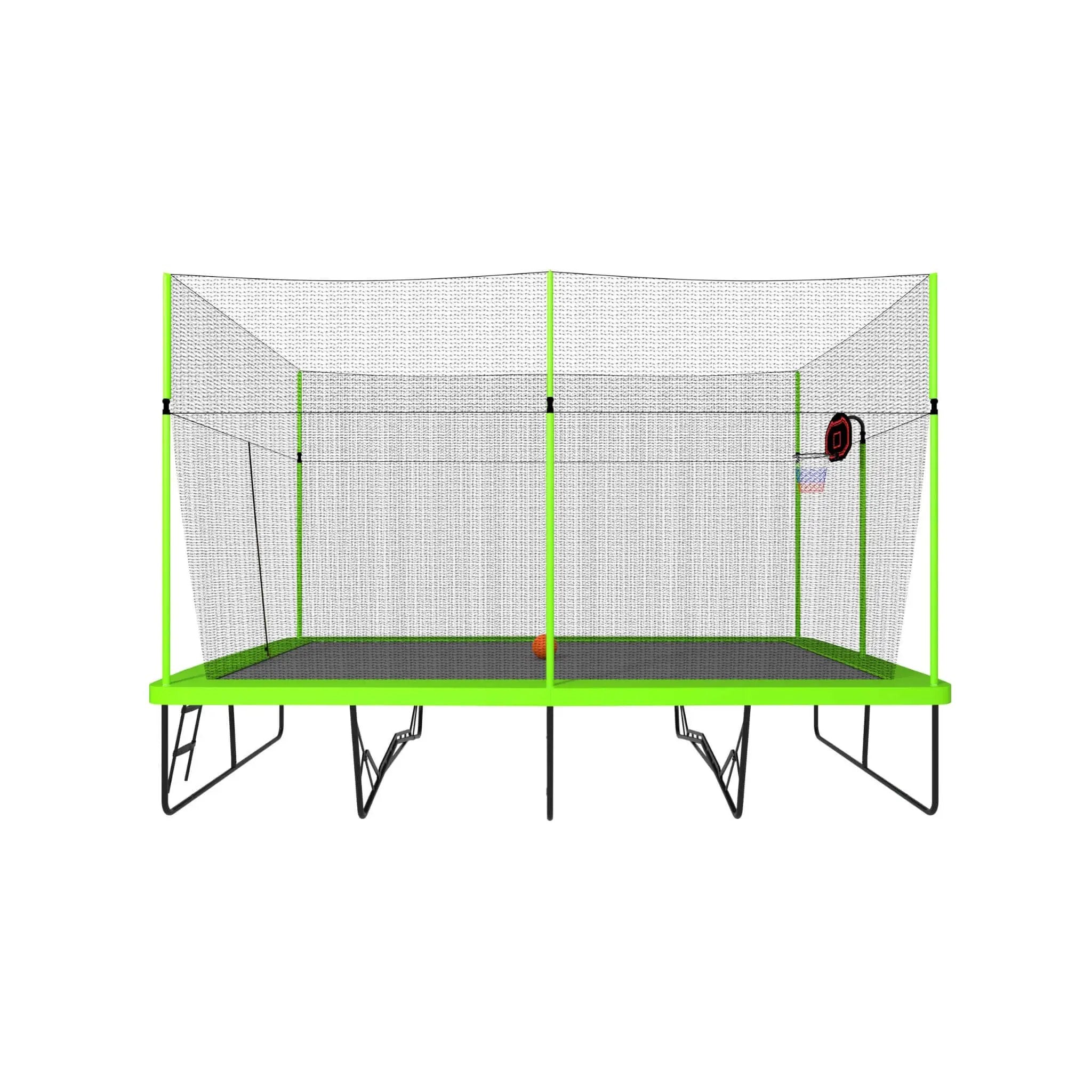 [10X17FT] Large Rectangular Trampoline With Basketball Hoop And Ladder (SAK17482) by SAKSBY WHOLESALE