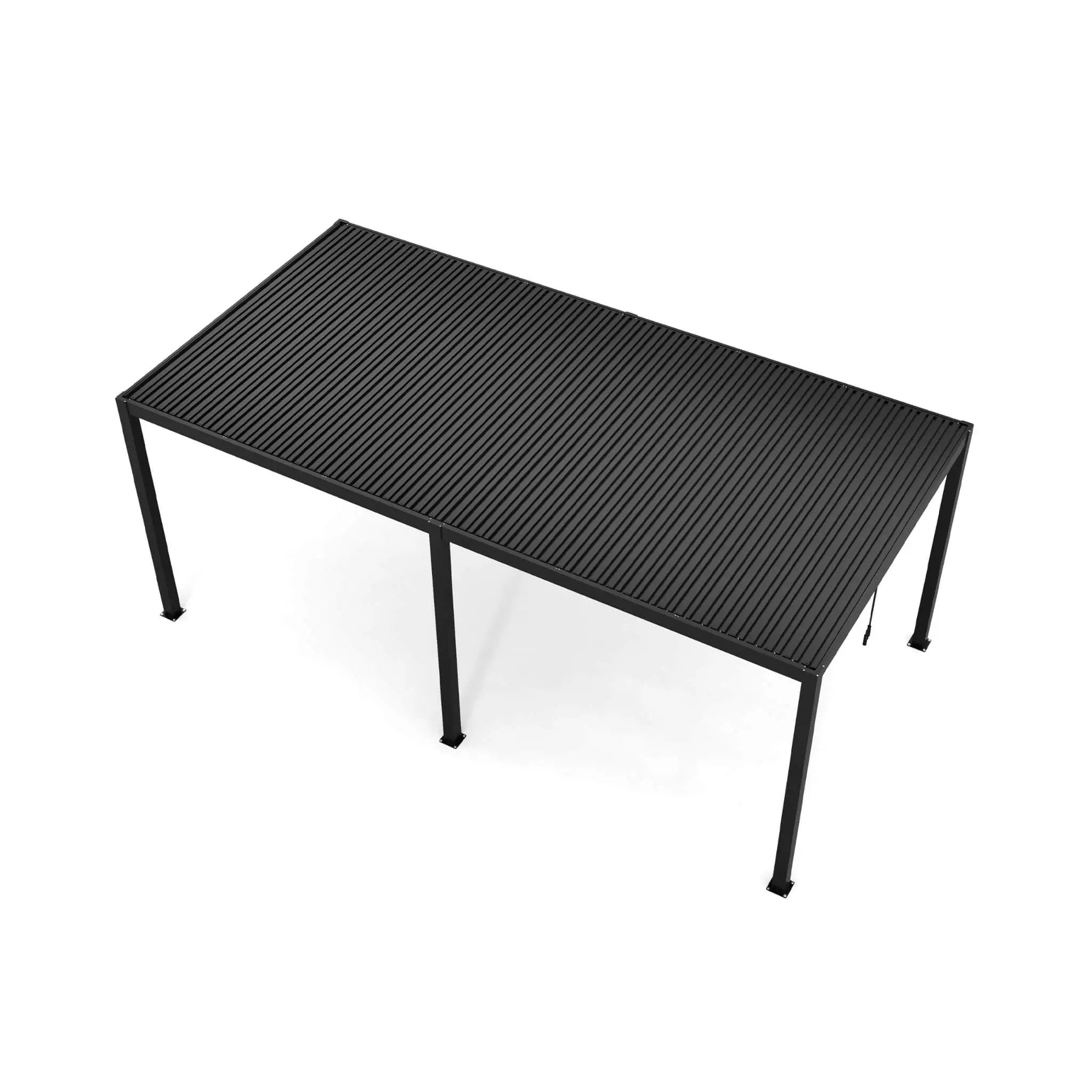 [10X19FT] Alora Modern Durable All-Weather Outdoor Pergola With Aluminum Frame And Steel Louvers (SAK32691) by SAKSBY WHOLESALE