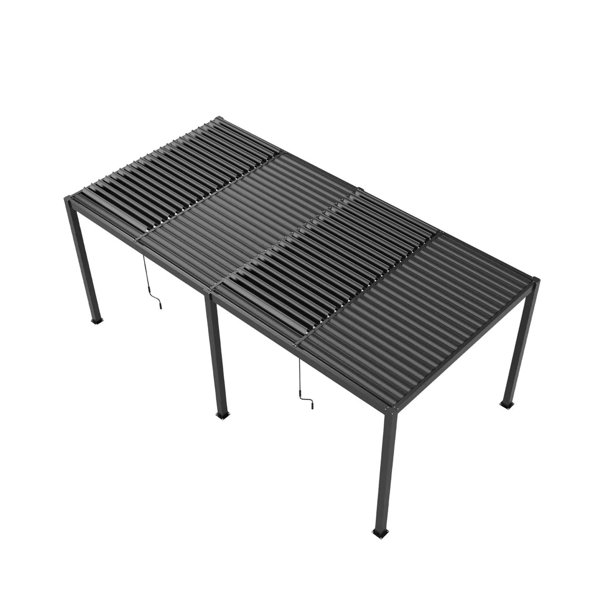[10X19FT] Alora Premium Powder-Coated Aluminum Pergola With Adjustable Louvers (SAK78345) by SAKSBY WHOLESALE
