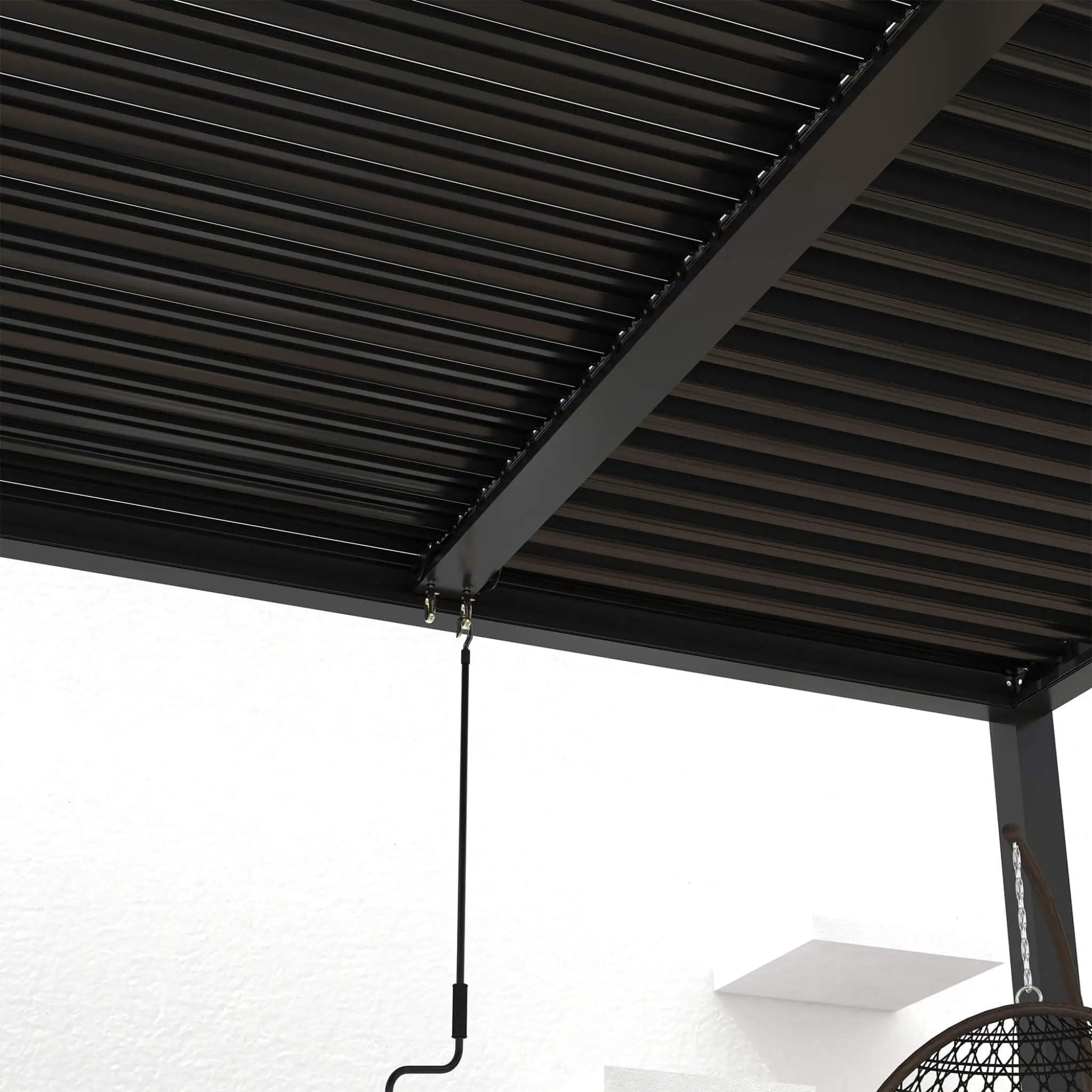 [10X19FT] Alora Premium Powder-Coated Aluminum Pergola With Adjustable Louvers (SAK78345) by SAKSBY WHOLESALE
