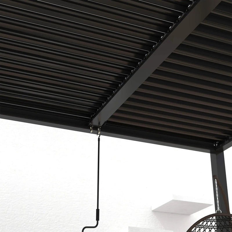 [10X19FT] Alora Premium Powder-Coated Aluminum Pergola With Adjustable Louvers (SAK78345) by SAKSBY WHOLESALE