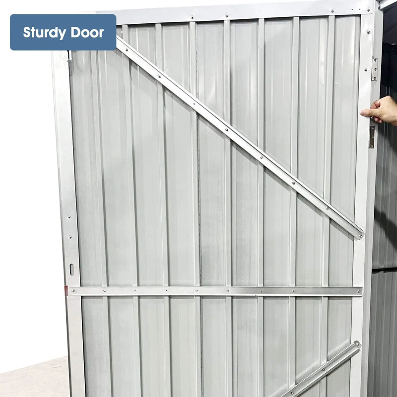 [10X20FT] Alora Heavy-Duty Multipurpose Outdoor All-Weather Utility Garage Storage Shed With Air Vents (SAK74834) by SAKSBY WHOLESALE
