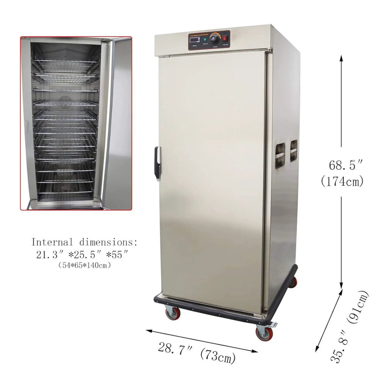 11-Layer Commercial Stainless Steel Heated Food Warmer Cabinet (SAK64820) by SAKSBY WHOLESALE