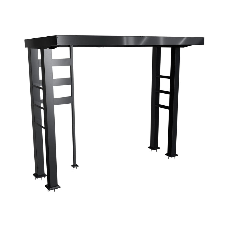 Castelle Flame Imperial 110-Inch 4-Burner 72K BTU Deluxe Stainless Steel Outdoor Kitchen Grill Island With Wine Cooler, Rotisserie, Cabinets, And Granite Countertops (SAK94721) by SAKSBY WHOLESALE