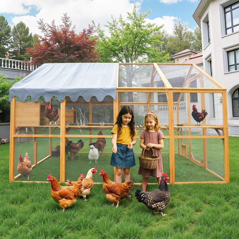 110-Inch Large Outdoor Kitten Playpen Chicken Coop With Waterproof Cover (SAK15370) by SAKSBY WHOLESALE