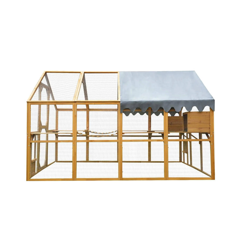 110-Inch Large Outdoor Kitten Playpen Chicken Coop With Waterproof Cover (SAK15370) by SAKSBY WHOLESALE