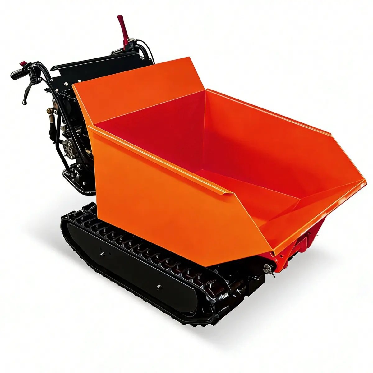 1100lbs Capacity 10HP Gas Powered Track Mini Dumper by Chery Industrial