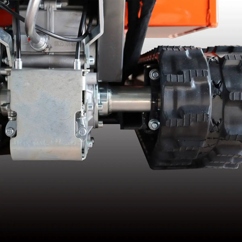 1100lbs Capacity 10HP Gas Powered Track Mini Dumper by Chery Industrial