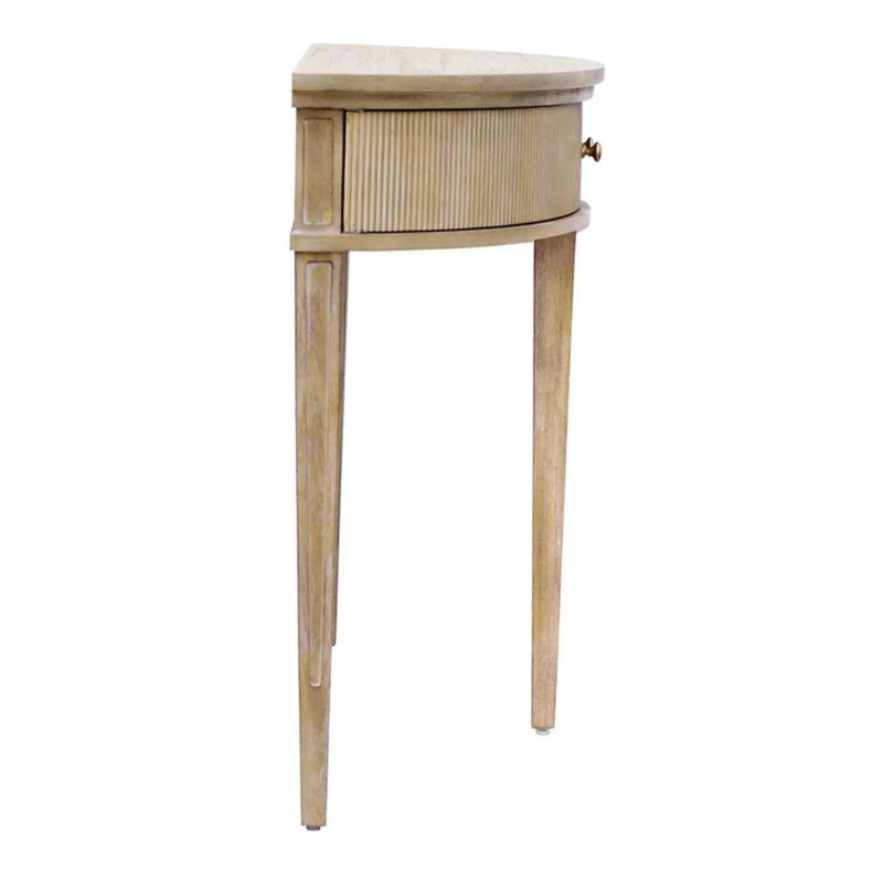 Vintage Inspired Storage Console Table With Fluted Doors by HouseOfZazla