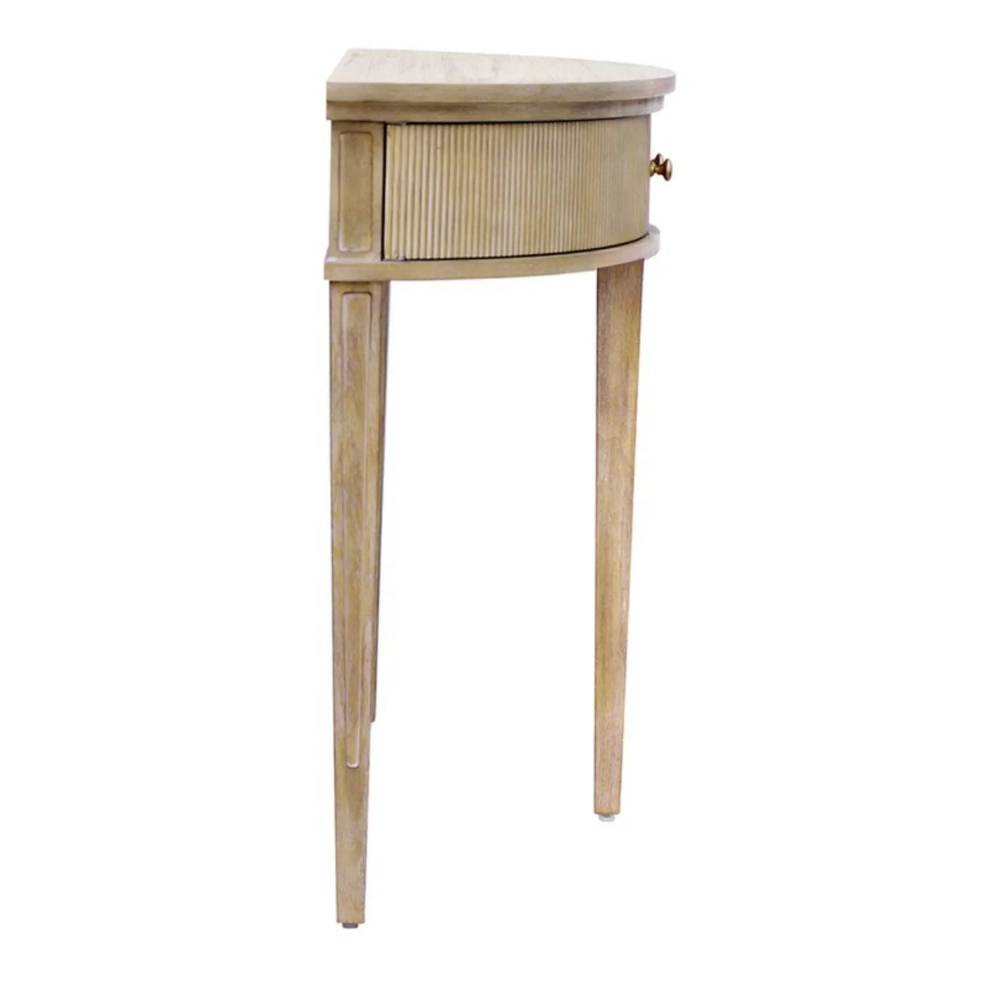 Vintage Inspired Storage Console Table With Fluted Doors by Unique Piece Furniture