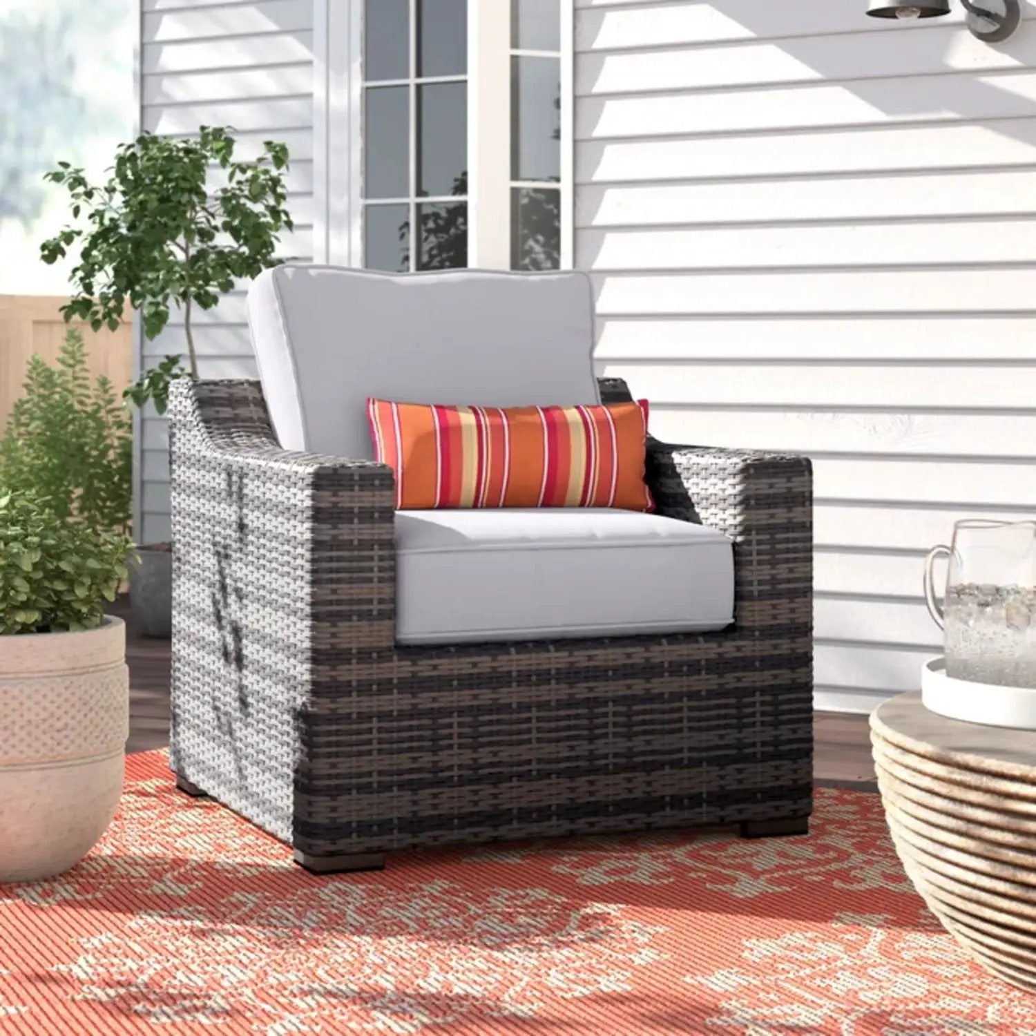 Patio Chair With Cushions Modern Design by Unique Piece Furniture