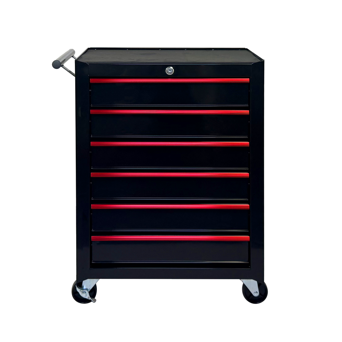 Rolling Metal Tool Chest with 6 Drawers - Black by HouseOfZazla
