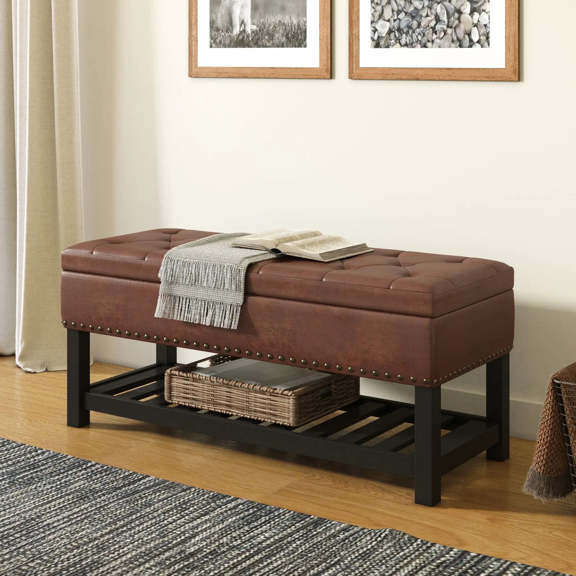 Lomond - Upholstered Storage Ottoman Bench by Unique Piece Furniture