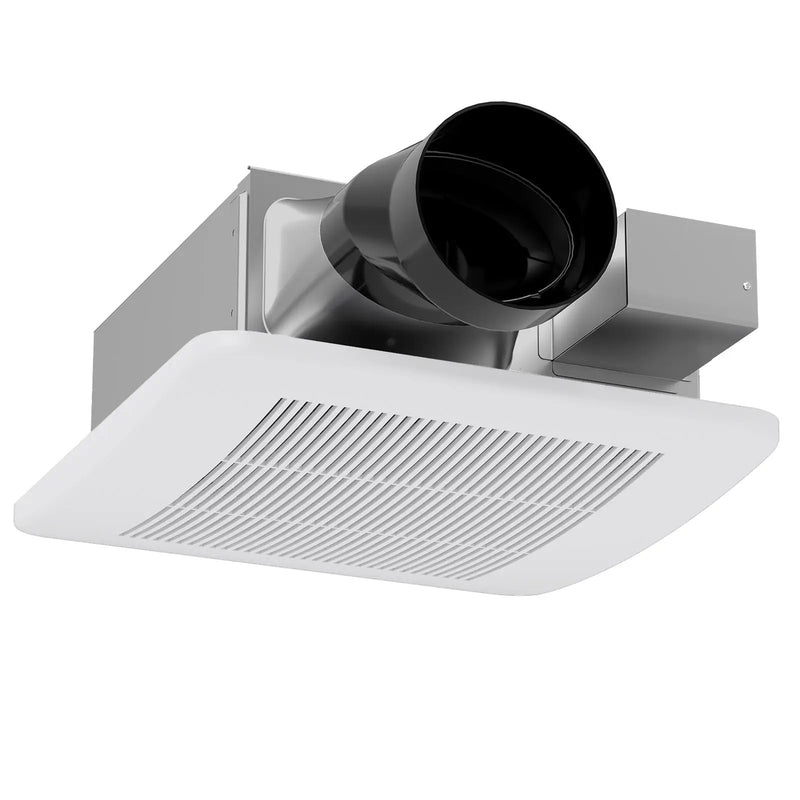 50/80/110 CFM Ceiling Mount Bathroom Fan with Pick-A-Flow and 4 Inches Duct by DirectDeals