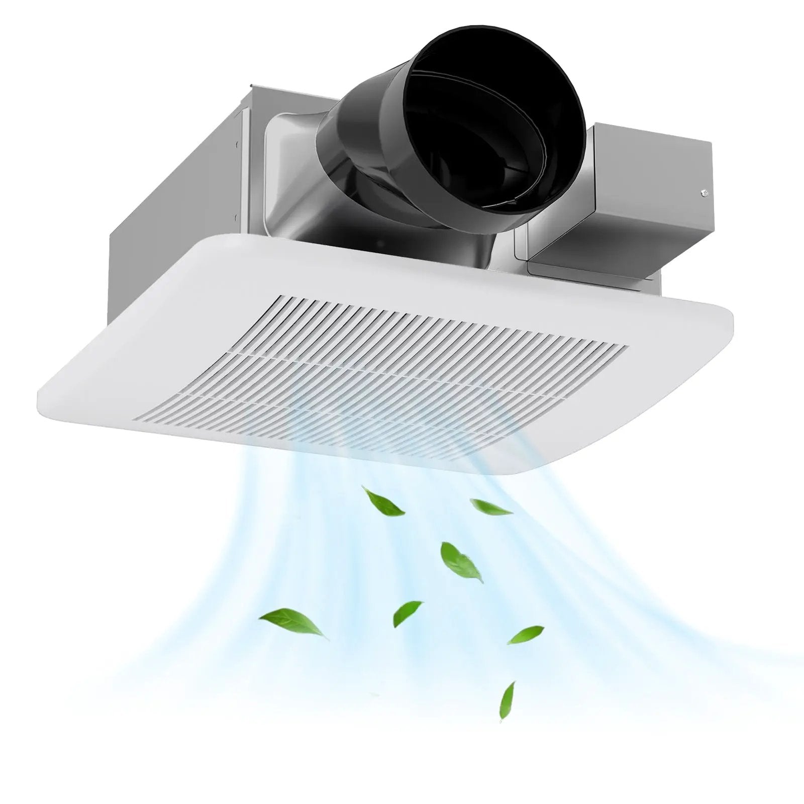 50/80/110 CFM Ceiling Mount Bathroom Fan with Pick-A-Flow and 4 Inches Duct by DirectDeals