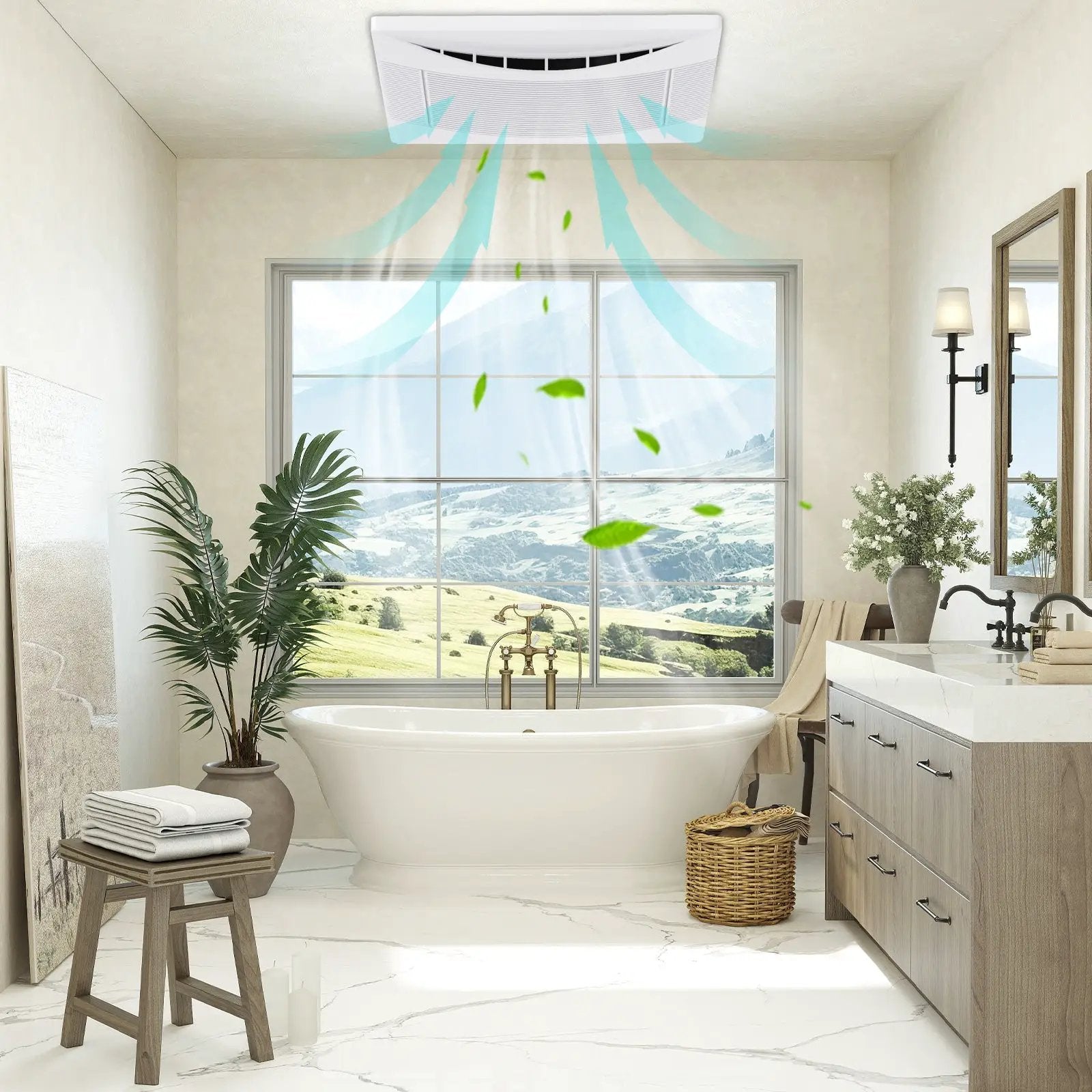 110 CFM Ceiling Mount Exhaust Ventilation Fan with Metal Housing by DirectDeals