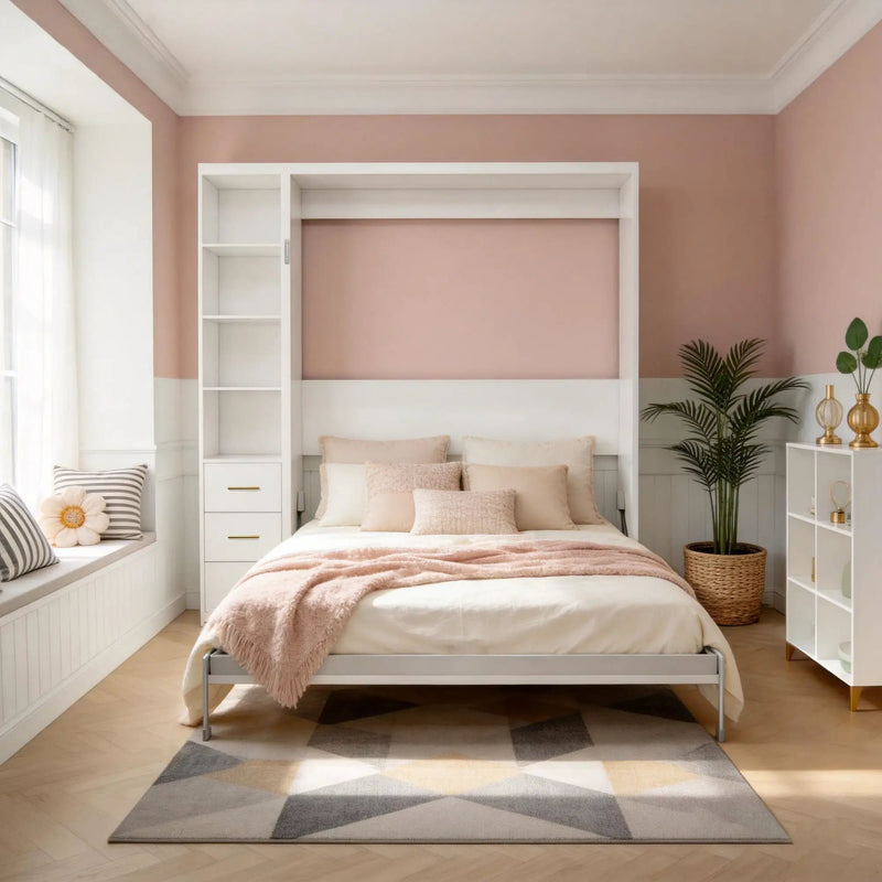 Folding Vertical Murphy Wall Bed by HouseOfZazla