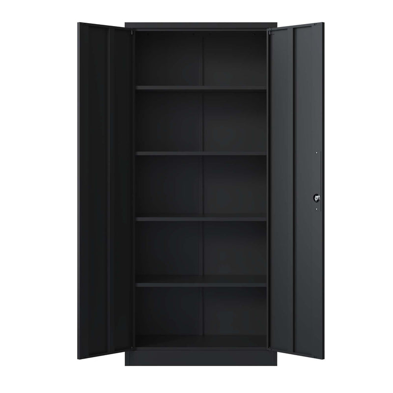 Heavy Metal Garage Storage Cabinet With Locking Doors, Steel, Adjustable Shelves by HouseOfZazla