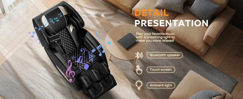 2024 Massage Chair Recliner with Zero Gravity & Full Body Air Pressure by HouseOfZazla