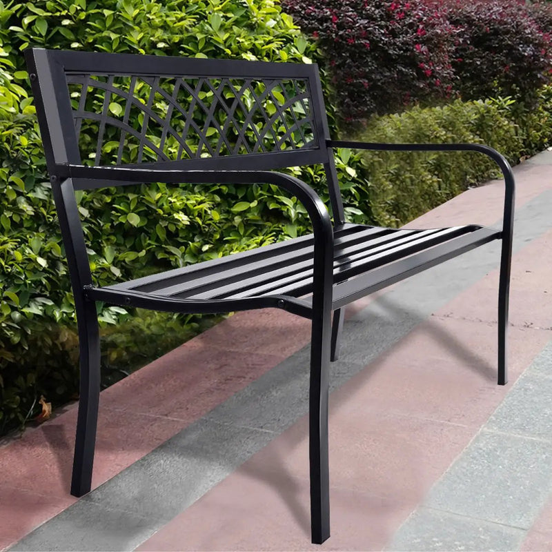 Bench Deck with Steel Frame for outdoor by DirectDeals
