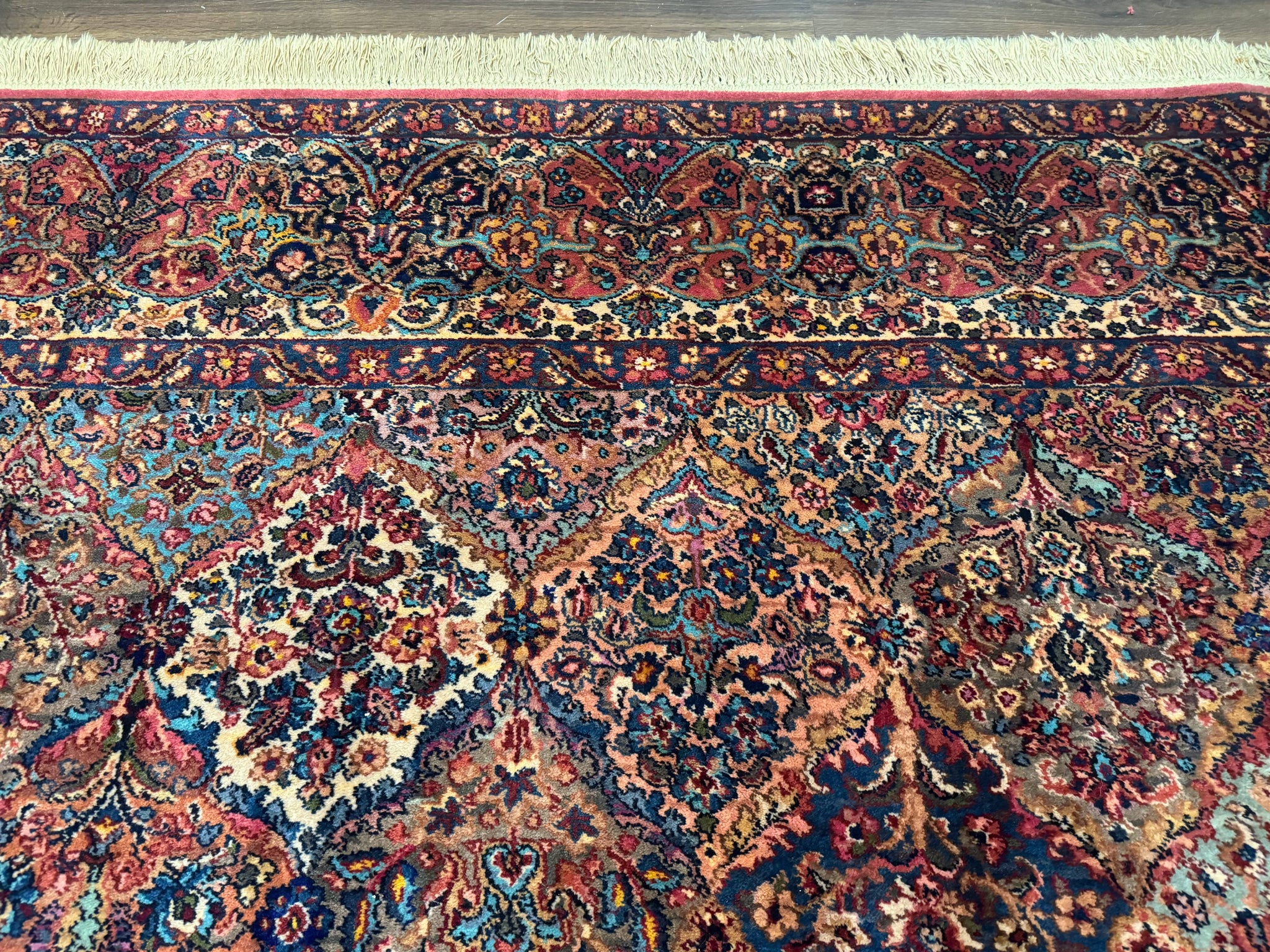 10x18 Karastan Multicolor Panel Kirman Rug #717, Palace Size Wool Discontinued Original 700 Series by Jewel Rugs