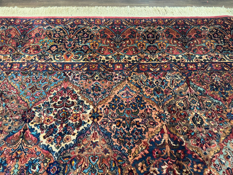 10x18 Karastan Multicolor Panel Kirman Rug #717, Palace Size Wool Discontinued Original 700 Series by Jewel Rugs