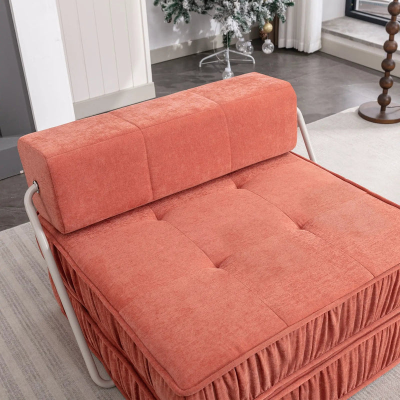 Folding Sofa With Removable Back Cushion, Convertible Futon Sleeper Chair by Unique Piece Furniture