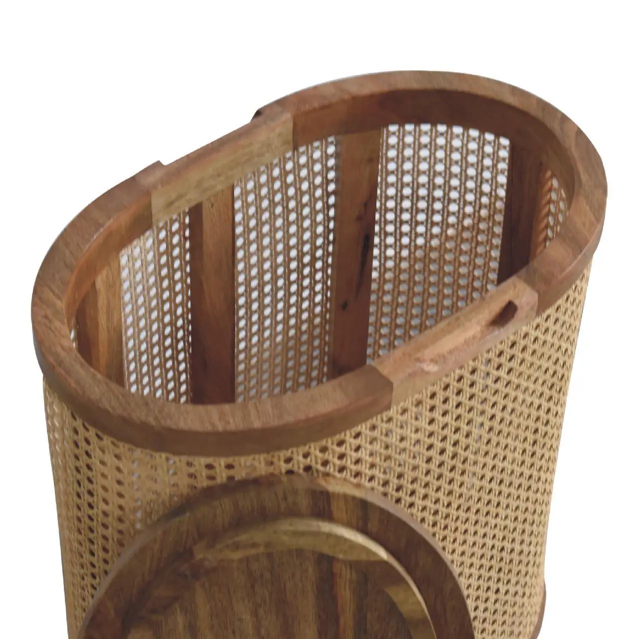 Larissa - Lid Up, Storage Stool - Oak by HouseOfZazla