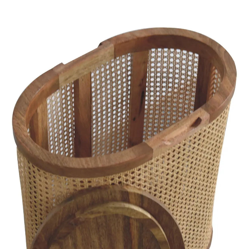 Larissa - Lid Up, Storage Stool - Oak by HouseOfZazla