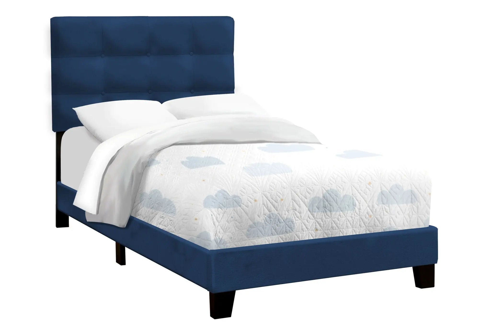 Bed, Upholstered, Frame Only, Transitional by Unique Piece Furniture