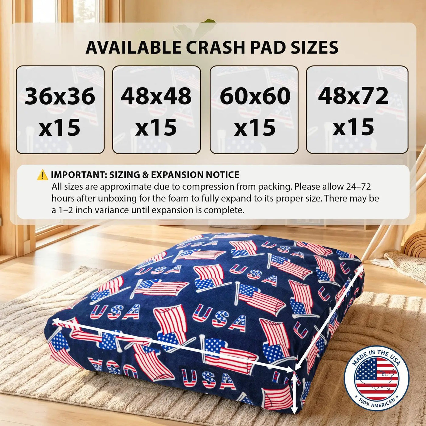 Sensory Crash Pad for Kids & Adults by HouseOfZazla
