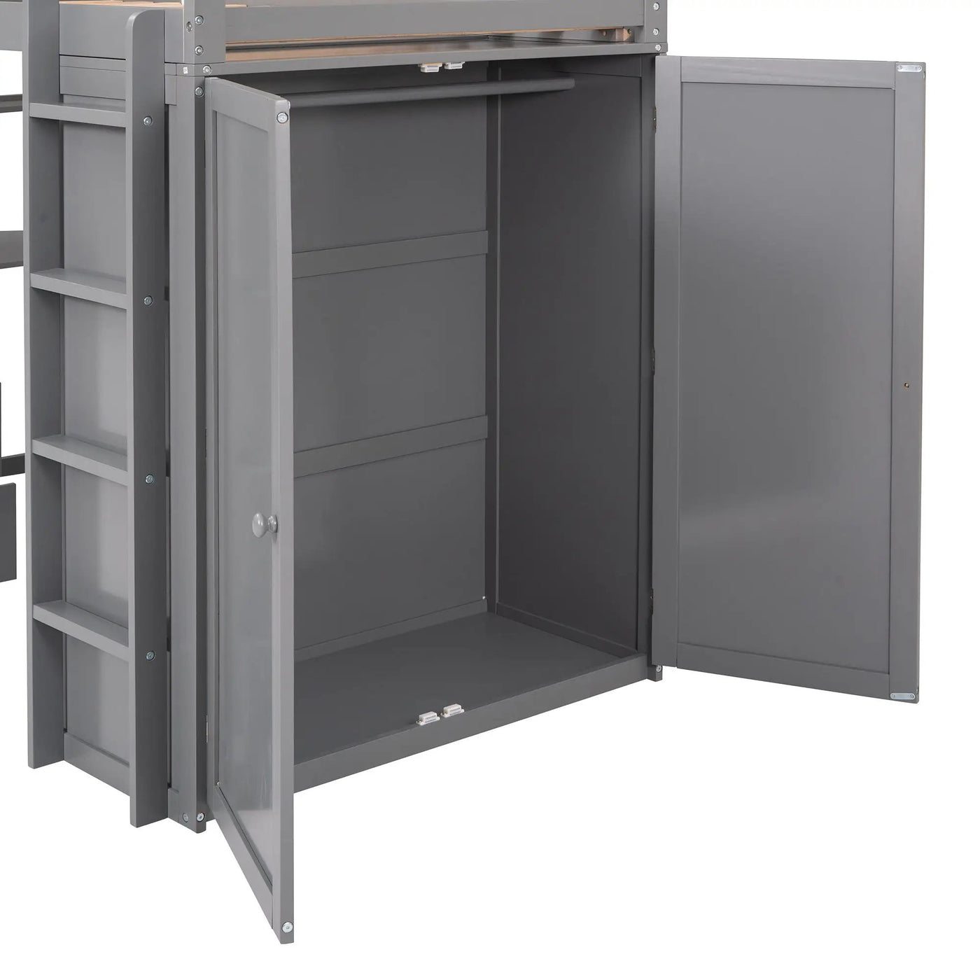 Loft Bed With Drawers, Desk, And Wardrobe by HouseOfZazla
