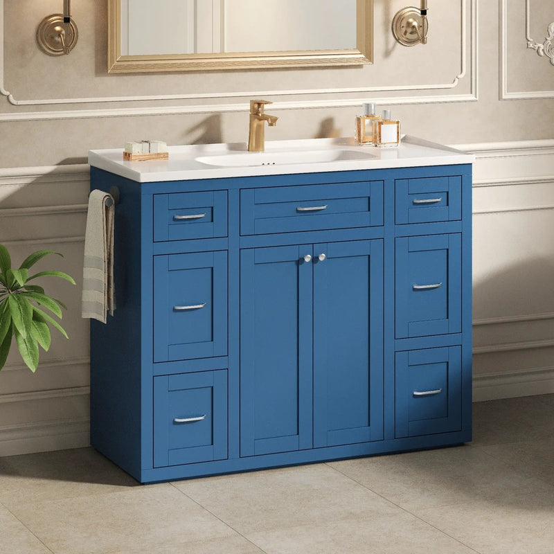 Navy Blue 48" Bathroom Vanity by HouseOfZazla