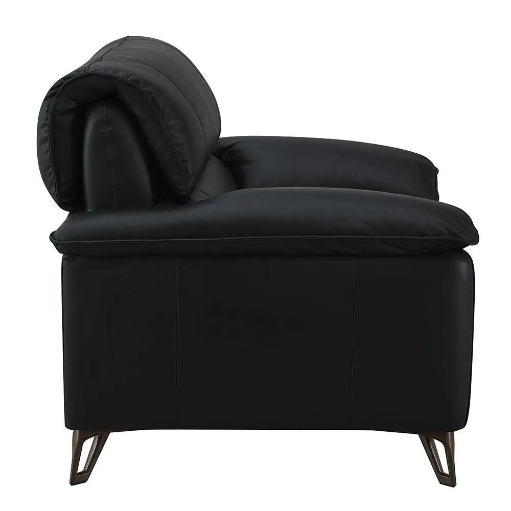 Eilene - Chair - Black Top Grain Leather by Unique Piece Furniture