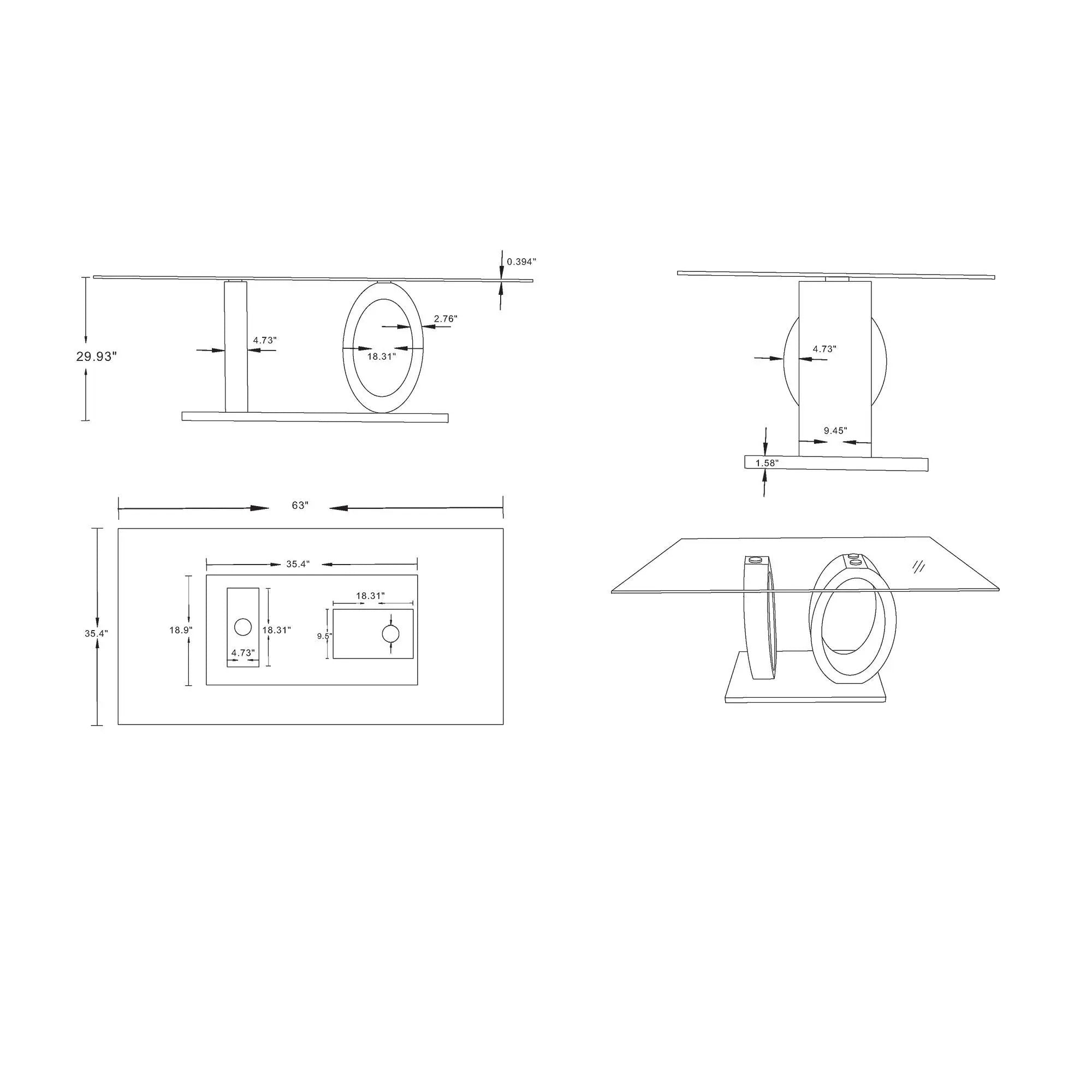 Royce - Dining Table Ecom by HouseOfZazla
