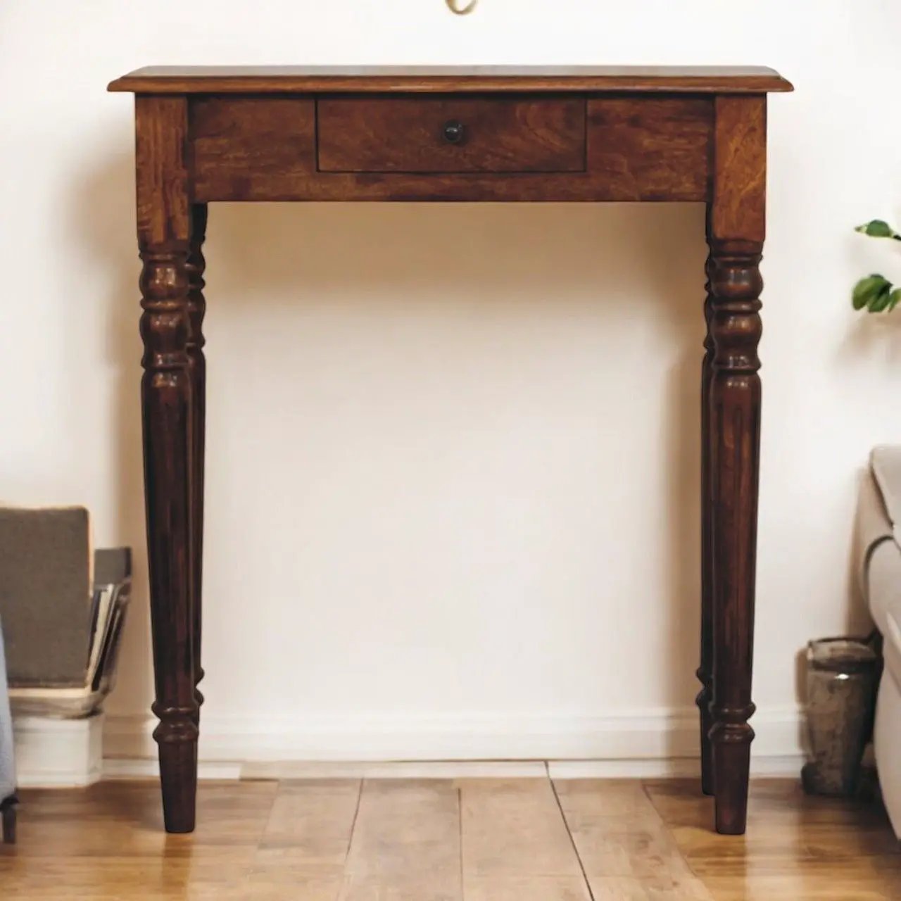 Turned Legs Drawer Console Table by Unique Piece Furniture