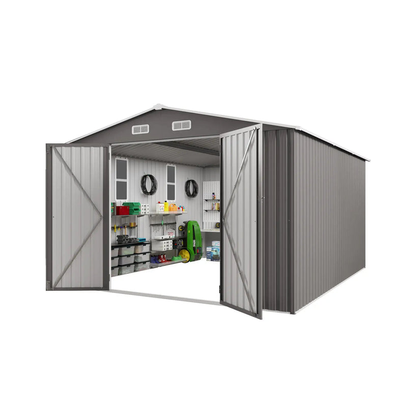 Outdoor Storage Shed With Lockable Doors by HouseOfZazla
