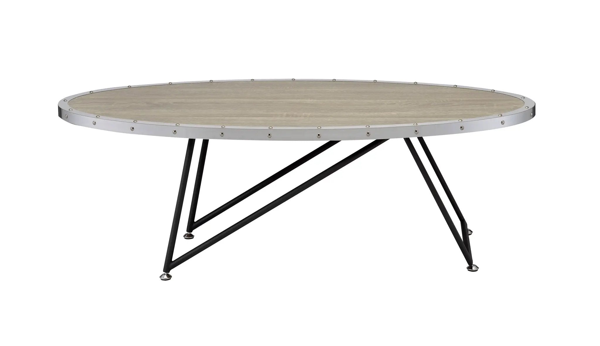 Allis Weathered Oval Coffee Table by HouseOfZazla
