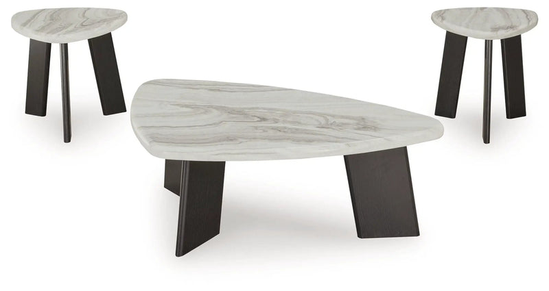Lilyberg - Occasional Table Set (Set of 3) - Gray / Black by Unique Piece Furniture