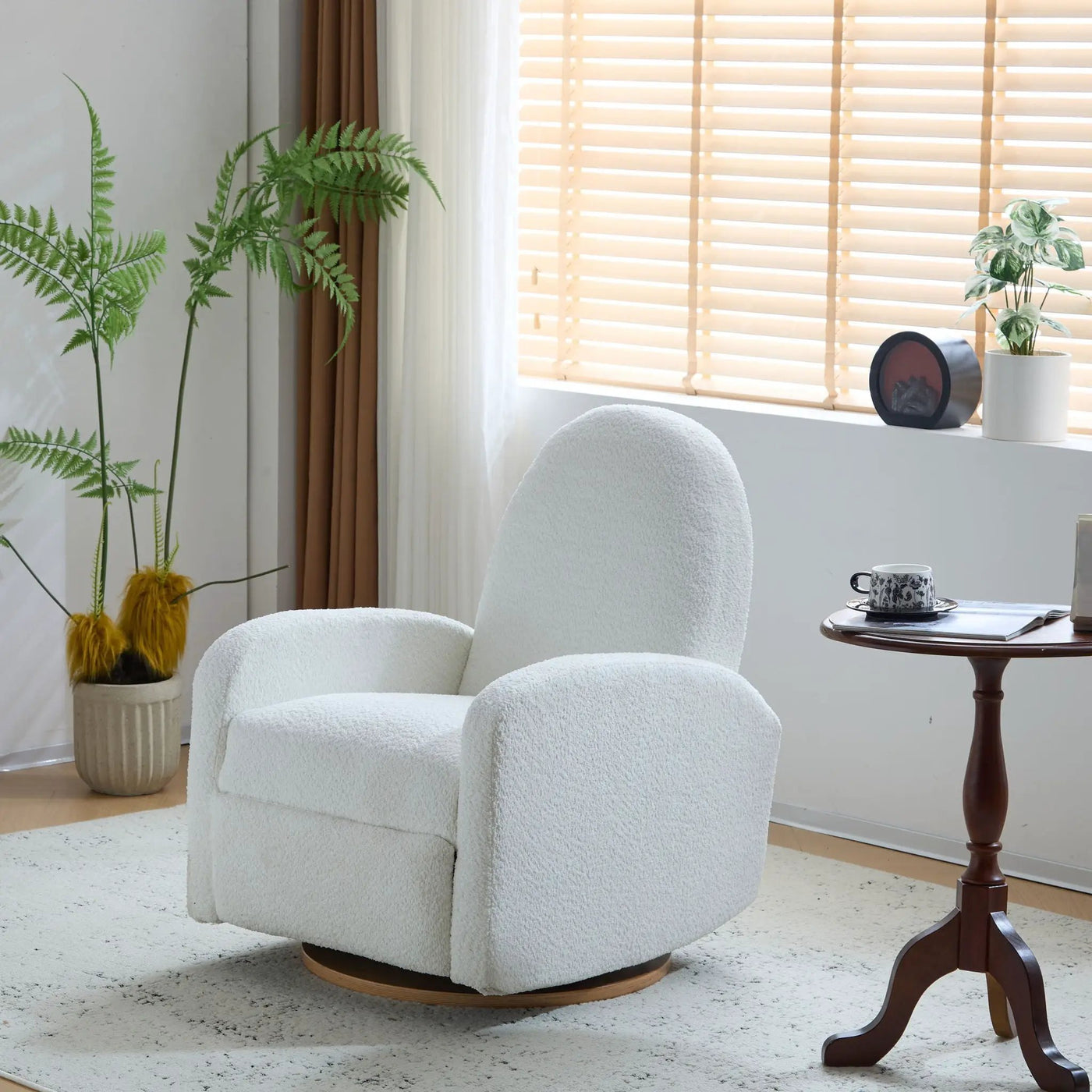 Contemporary 360 Swivel and Glider Recliner Chair by HouseOfZazla
