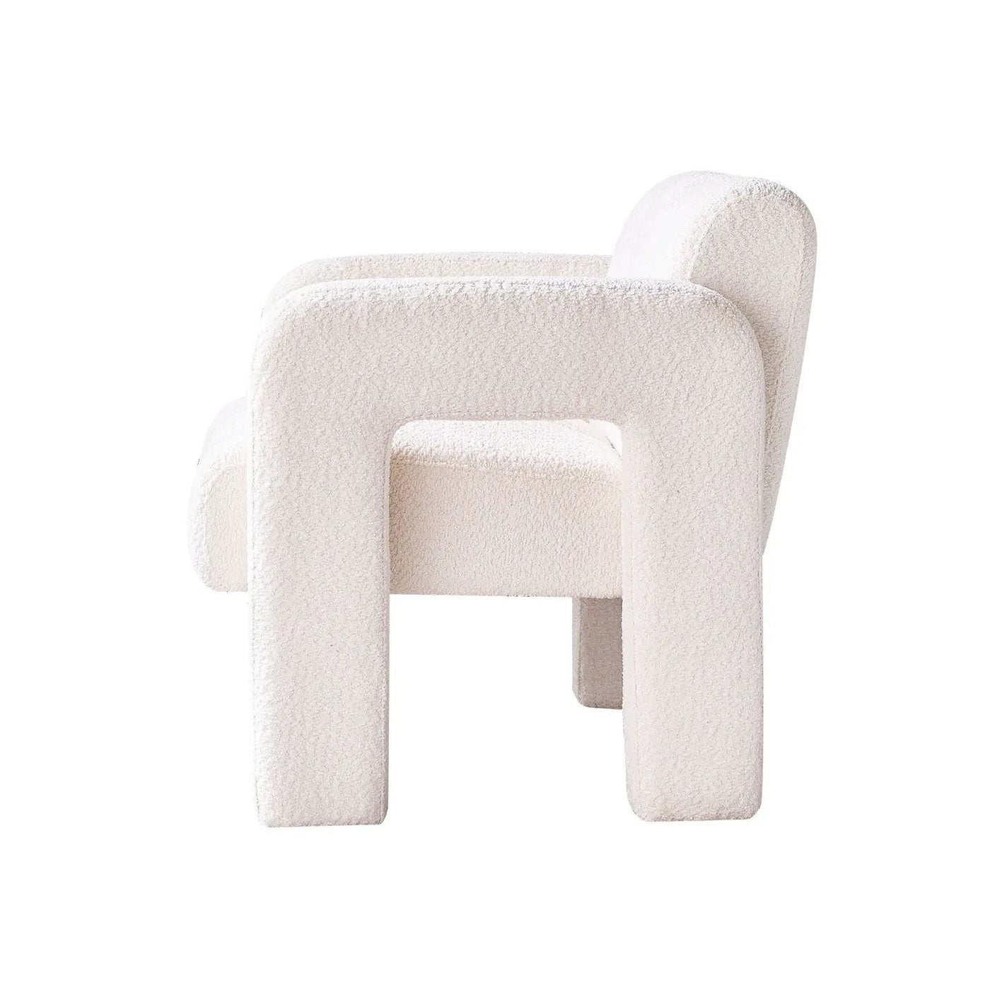 31.10" Boucle Upholstered Accent Chair by Unique Piece Furniture