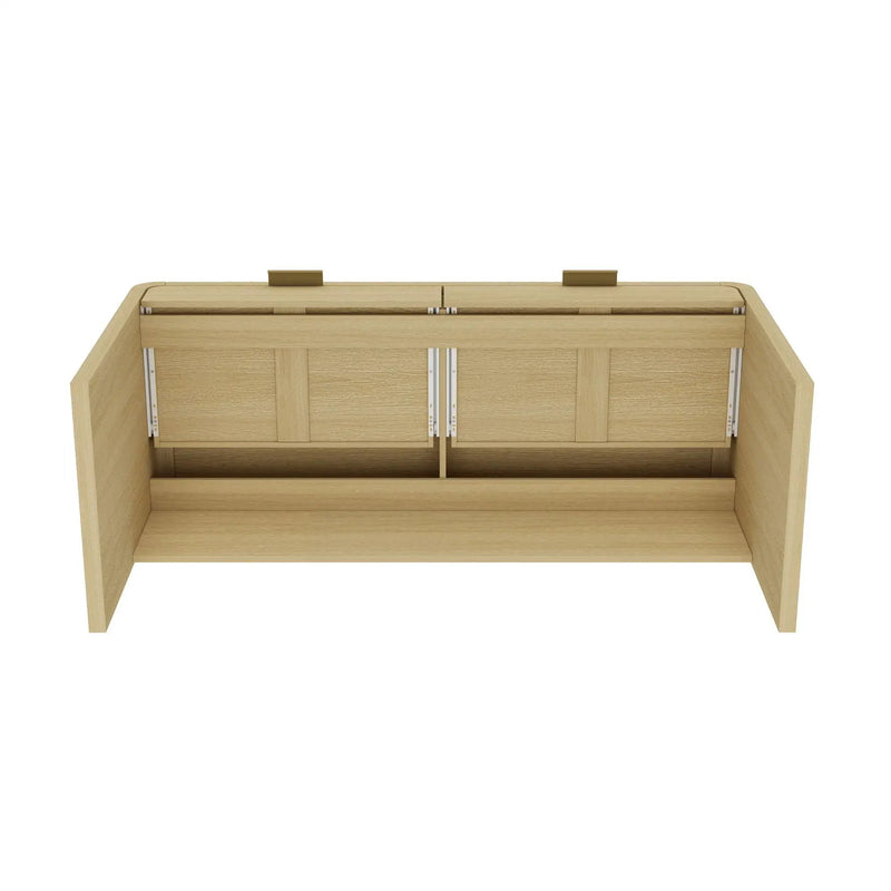 Grace - Office Desk With 2 Drawers - Oak by HouseOfZazla