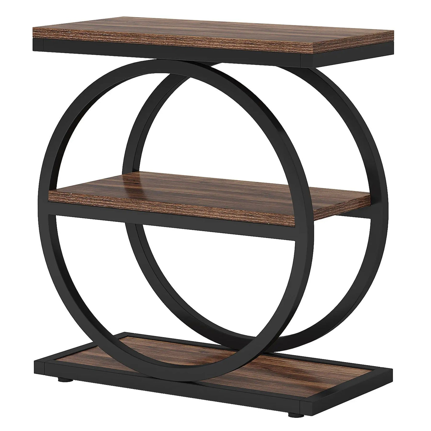 Industrial Narrow End Table With 3 Shelves by HouseOfZazla