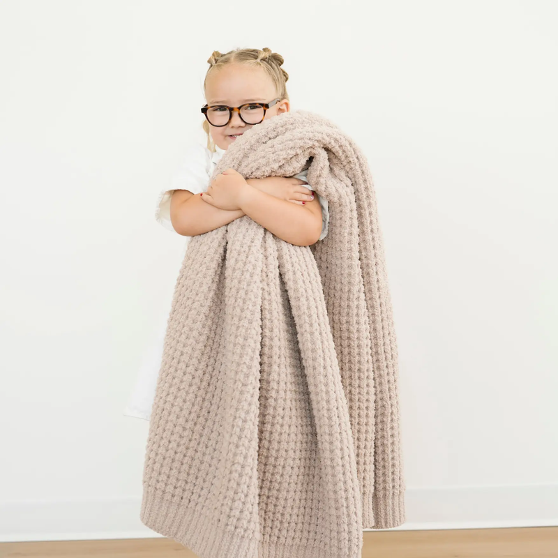 WAFFLE KNIT TODDLER BLANKETS by HouseOfZazla