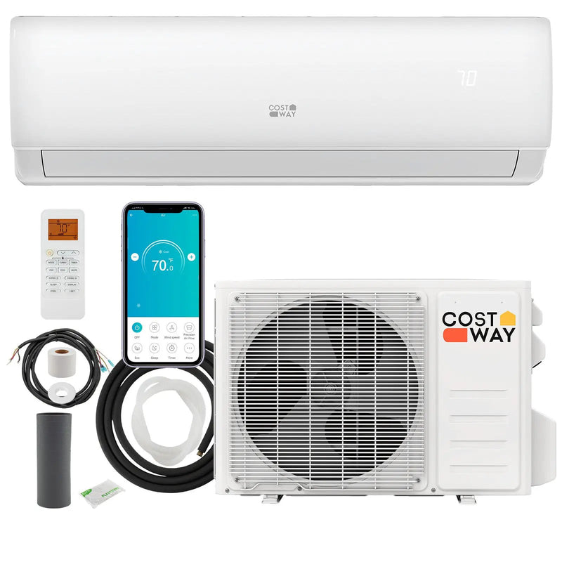 11500 BTU 115V Mini Split Air Conditioner and Heater Pump System Wifi Enabled by DirectDeals