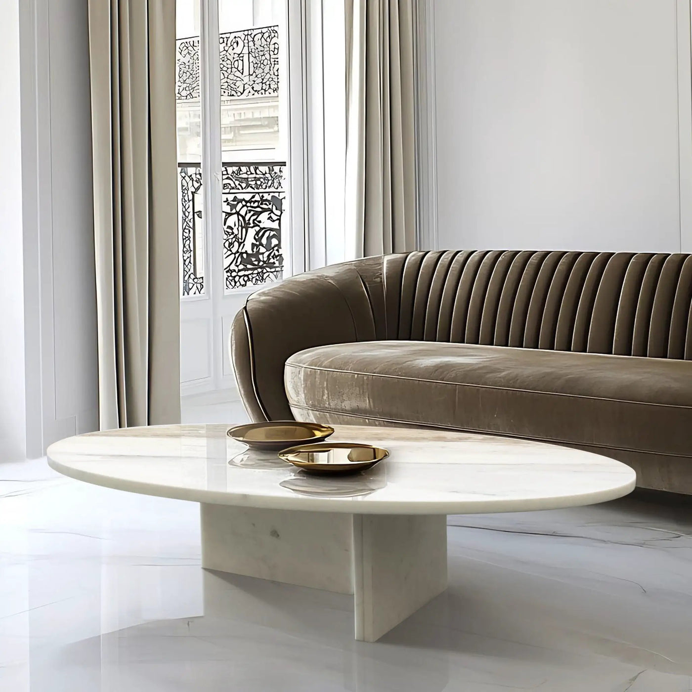 Luxury Coffee Table With Unique Veining, Unique Stone Design by Unique Piece Furniture