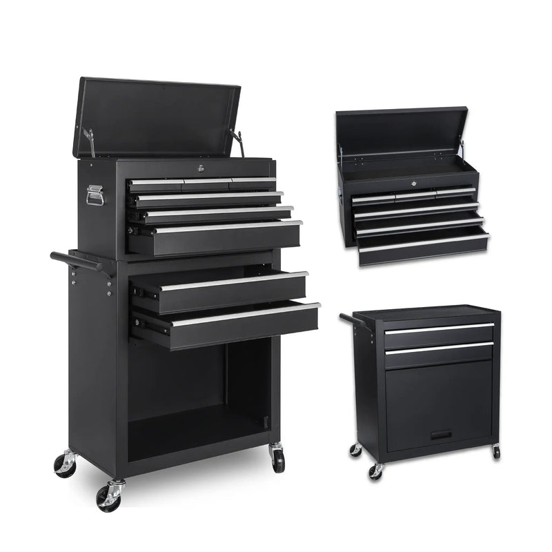 8-Drawer Rolling Tool Storage Cabinet with Detachable Top by HouseOfZazla